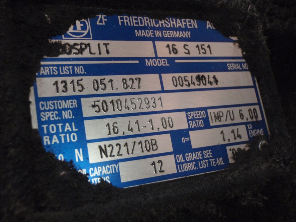 Коробка передач передач zf renault 16s151 Оригинал