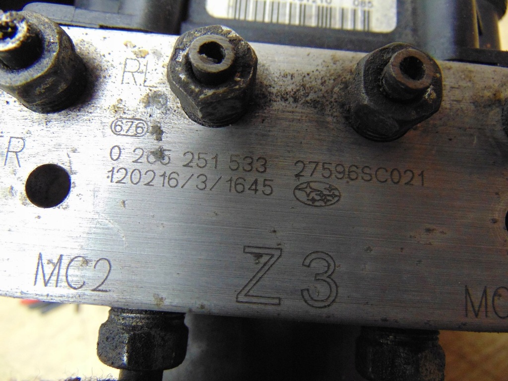 фото №11, Насос abs subaru forester iii 2.0 0265251533
