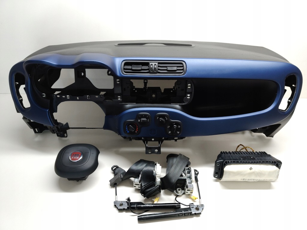 фото №1, Fiat panda iii 3 панель  приборная панель подушки безопасности ремни подушка безопасности оригинал 2012-