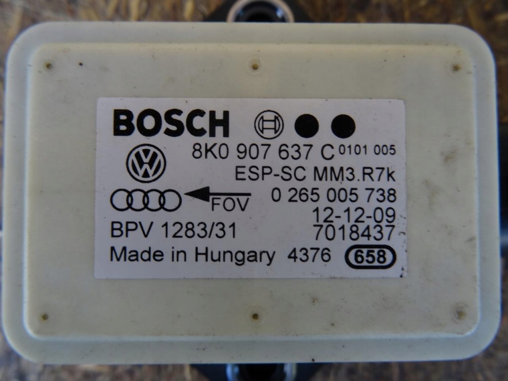 фото №13, Audi a4 b8 8k 08-11 датчик датчик esp 8k0907637c