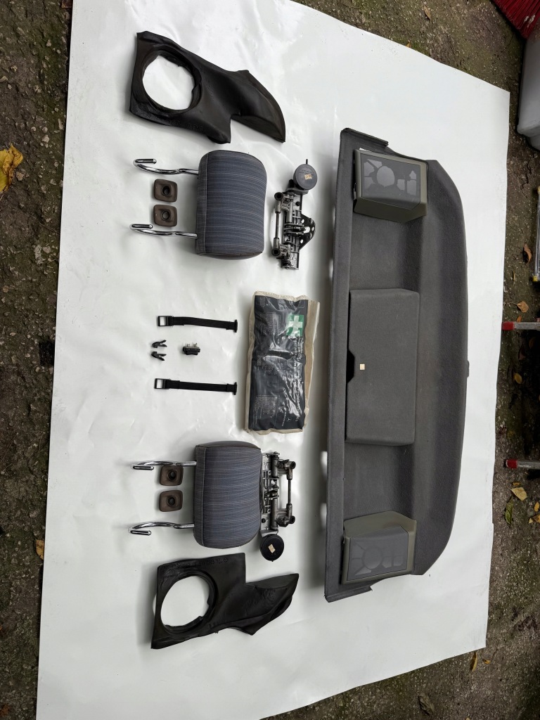 фото №8, Полиця задня mercedes w124 складний підголівники комплект набір