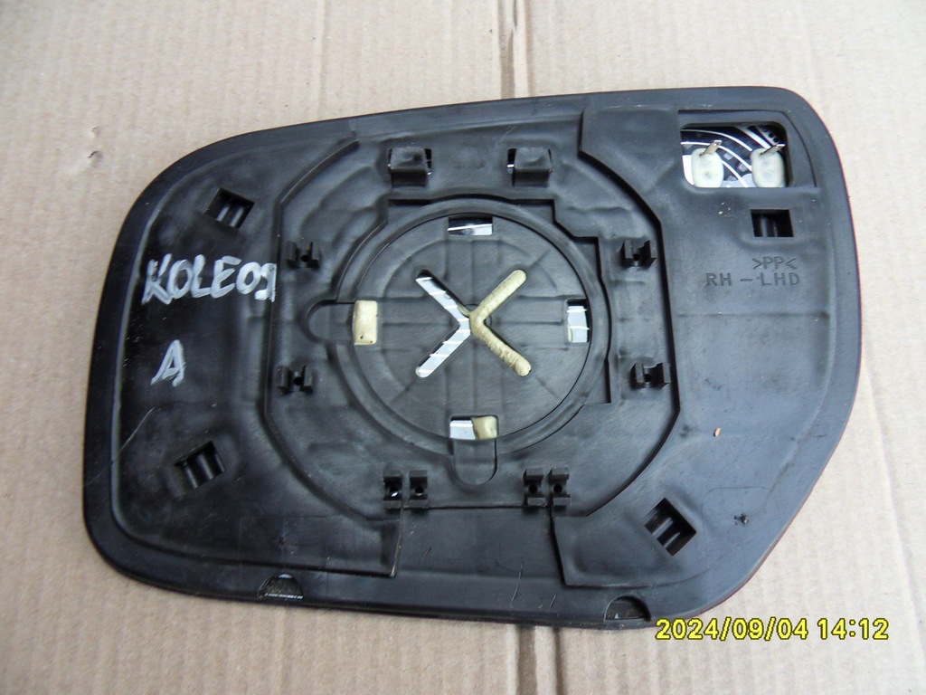 фото №3, Вкладыш зеркало правый с подогревом renault koleos i