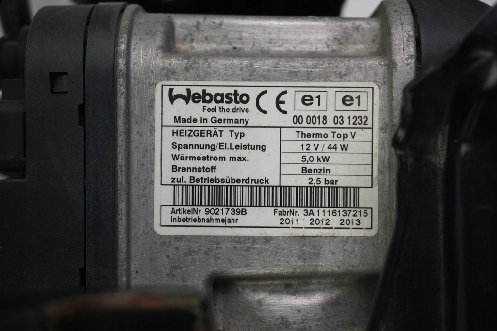 фото №9, Обогреватель стояночный webasto vw caddy 2k5815065 9021739b