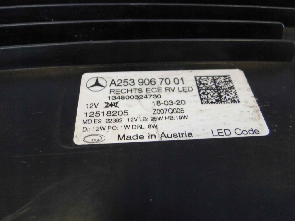 Mercedes glc 253 рестайлинг  фара правый  led high perform с Разборки