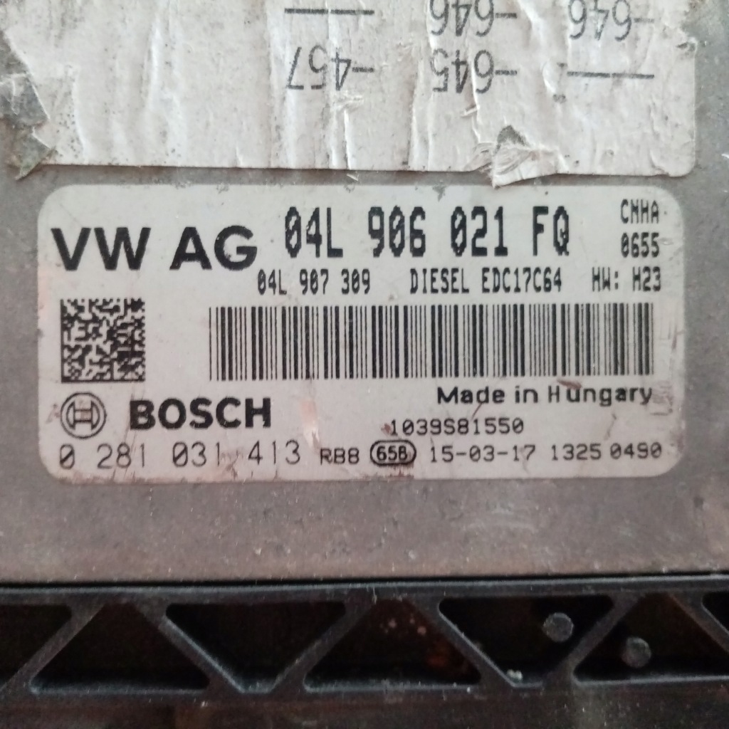 фото №1, 0281031413 04l906021fq блок управления двигателя