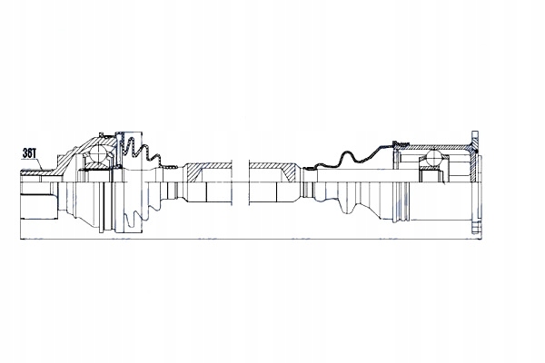 Приводной вал приводная vw golf v vi 1.9 2.0tdi 03- passat 1.9td 2.0tdi 3.2fsi Доставка