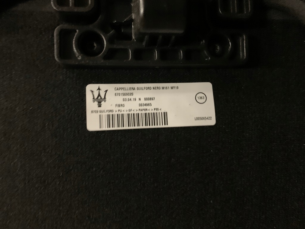 фото №5, Полка задняя maserati levante 6701509020