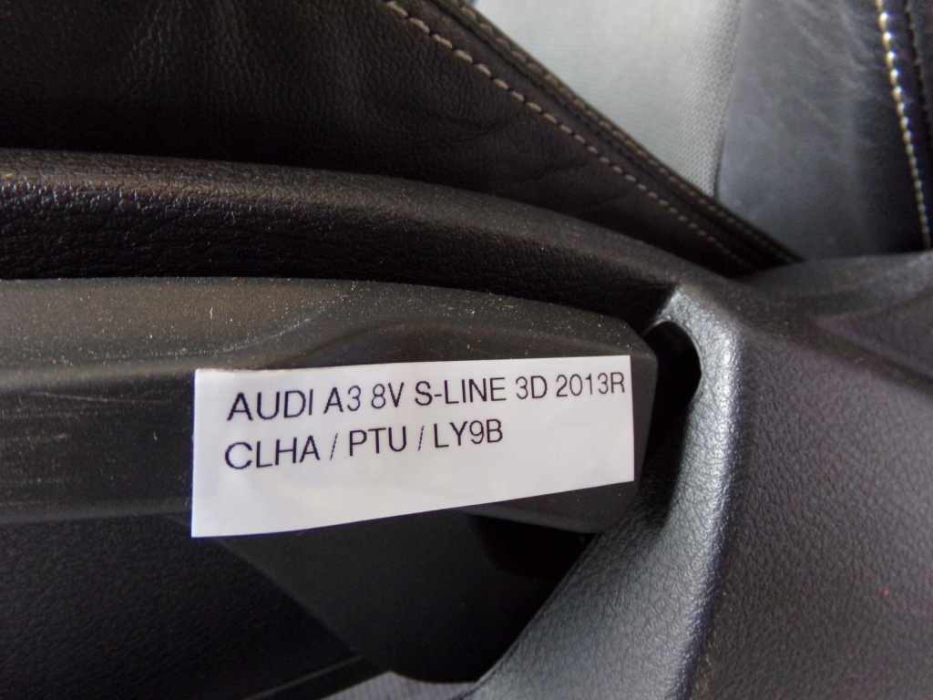 фото №9, Комплект сиденья заднее сиденье полукожа audi a3 8v 3d hb s-line sline