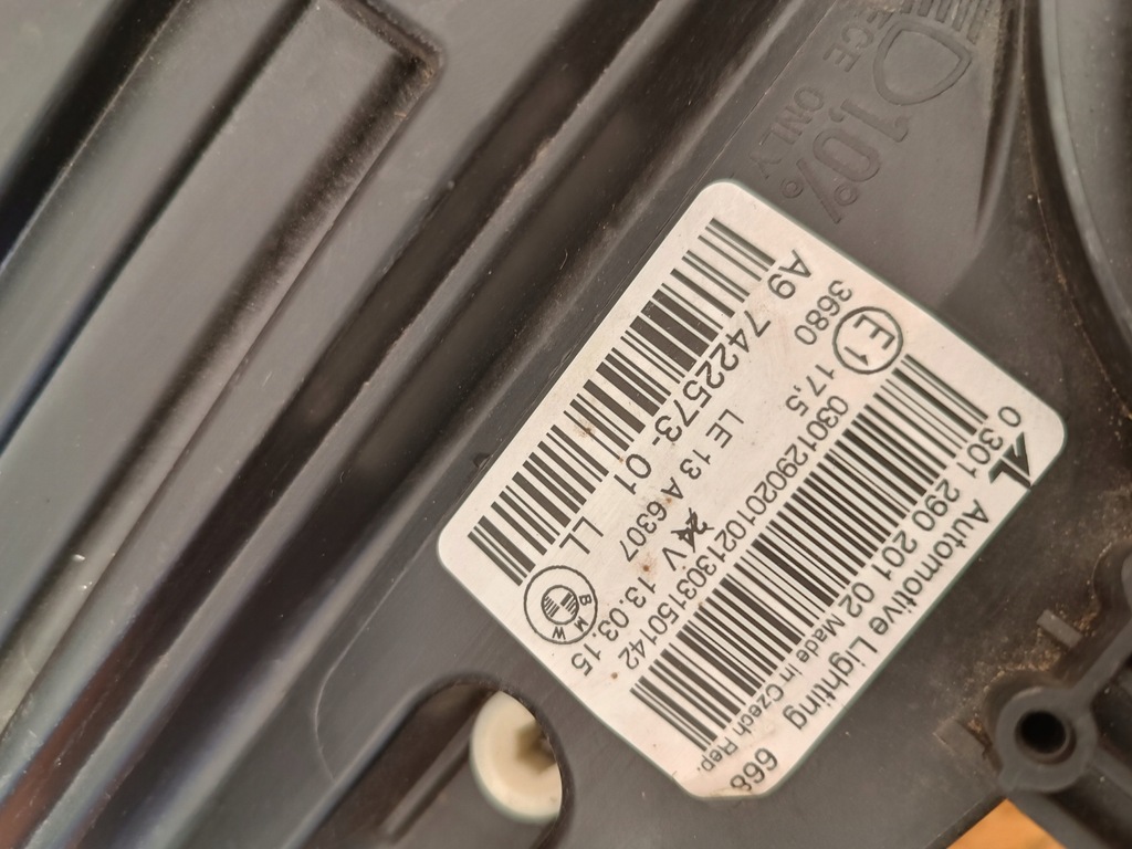 фото №10, Лампа левый перед фара eu 7422573 bmw 2 f45 f46 14-