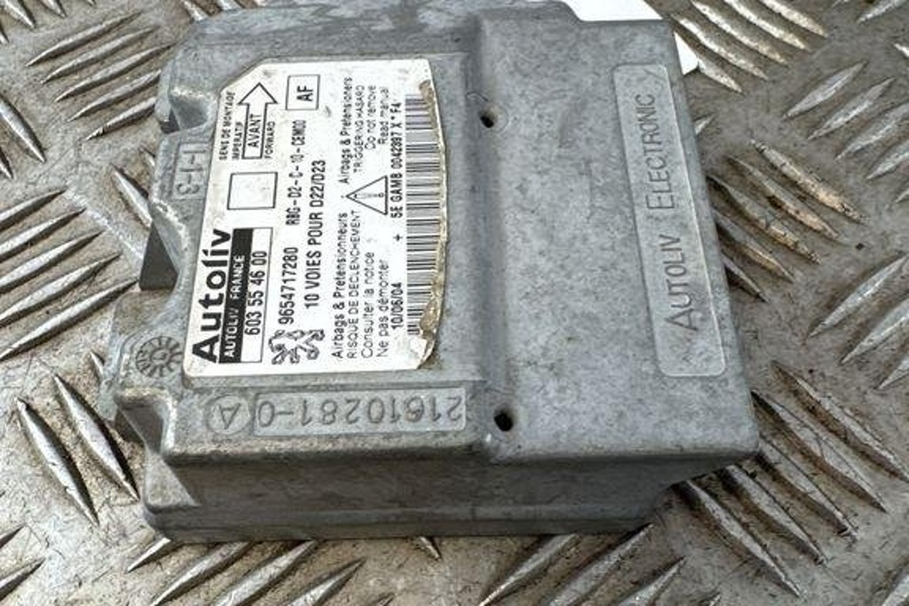 фото №6, Модуль подушка безопасности peugeot 306 7b, n3, n5 9654717280 2.0l дизель 51kw 2001