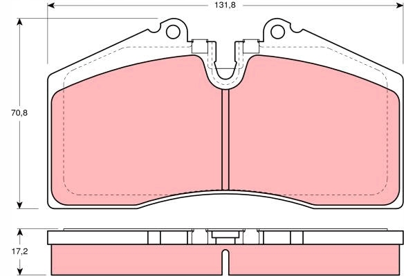 фото №9, Тормозные колодки тормозные kpl.trw gdb966