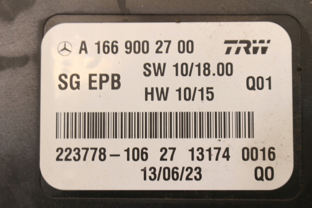 фото №5, Модуль гальма ручного 1669002700 mercedes w176