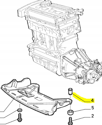 Пластина кріпильна, захист нижня двигуна fiat marea оригінальний номер 15629811 Київ