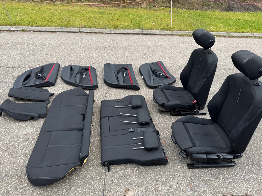 фото №9, Bmw 3 gt f34 сиденья заднее сиденье обшивки комплект europa
