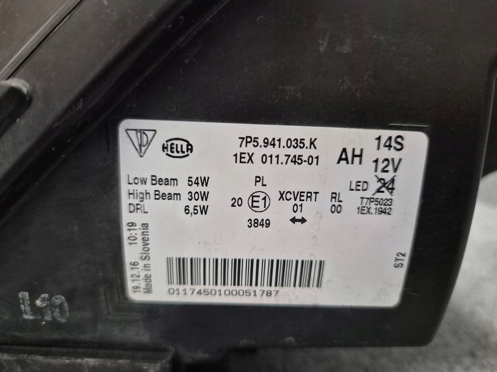 фото №8, Фара лампа передняя перед левая - porsche cayenne ii 7p5 lift full led