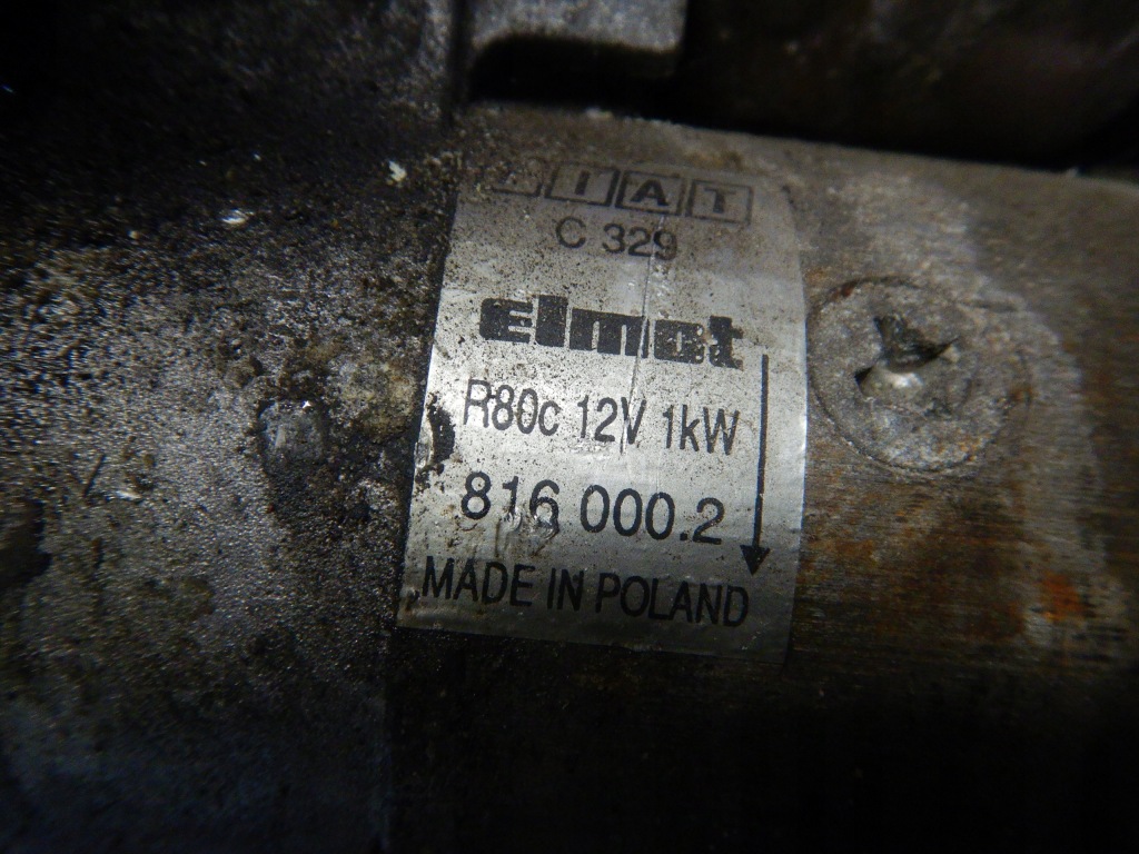 Fiat seicento 0,9 0,900 стартер 8160002 9 зубьев Оригинал