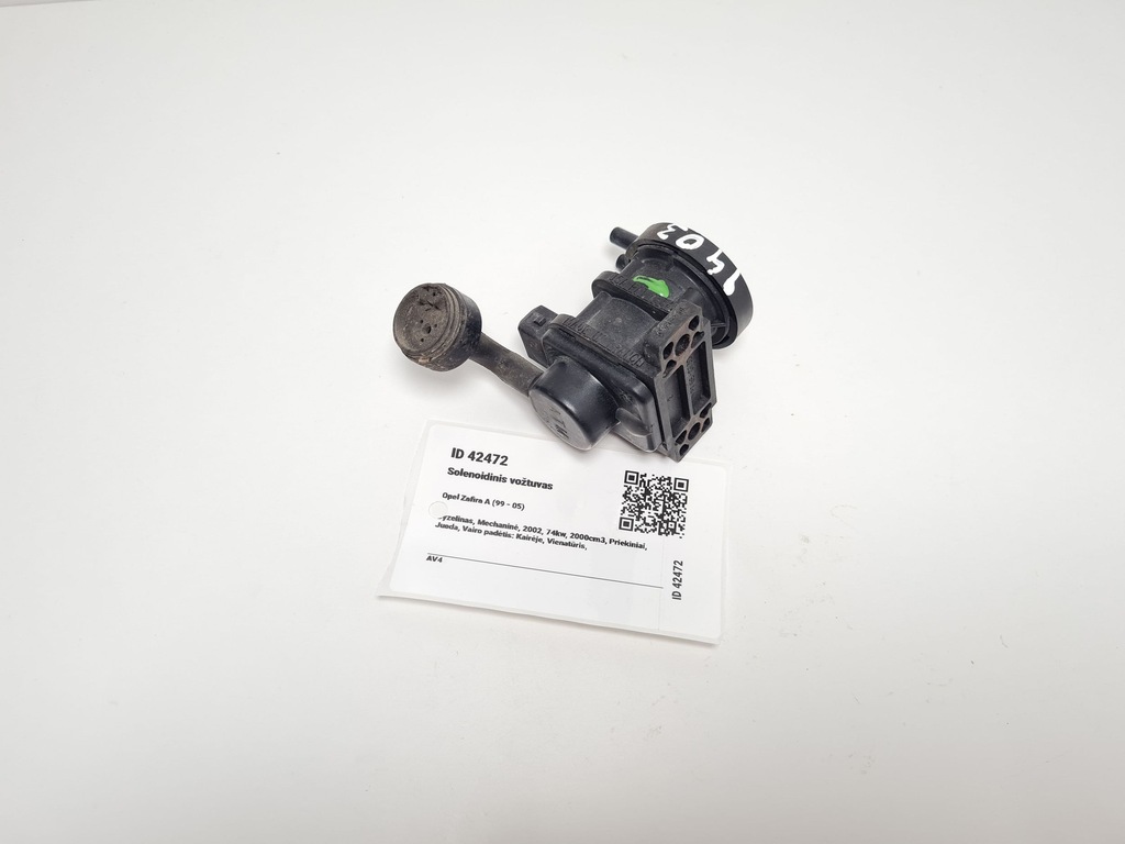 фото №9, 2002 opel zafira a клапан вакууму / електроклапан турбіни 4522371