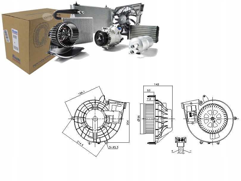фото №1, Nissens 87210 вентилятор внутрішній
