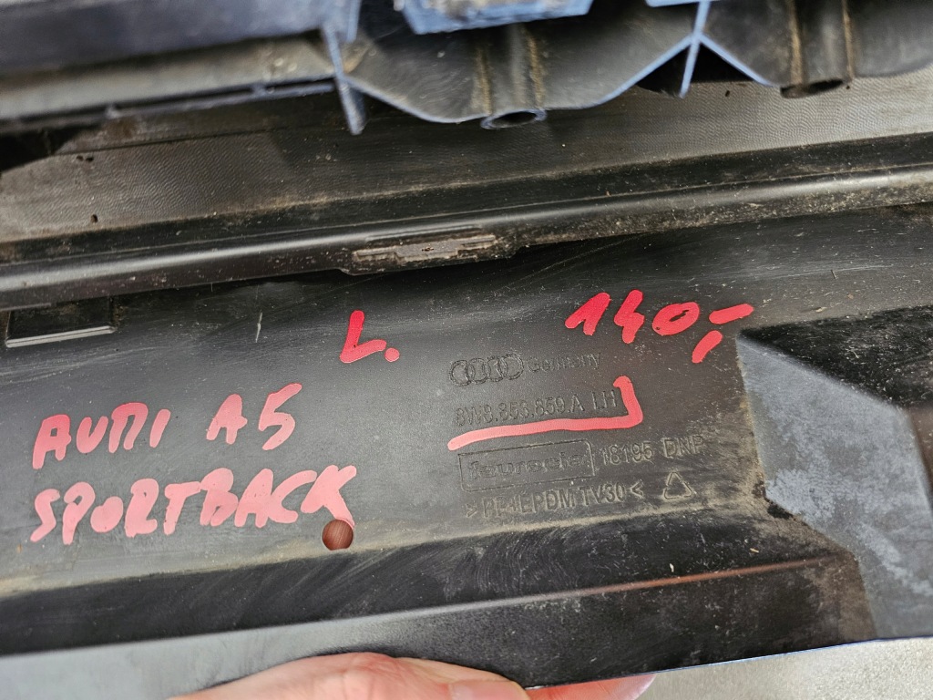 фото №14, Audi a5 sportback s-line молдинг поріг поріг ліва 8w8853859a