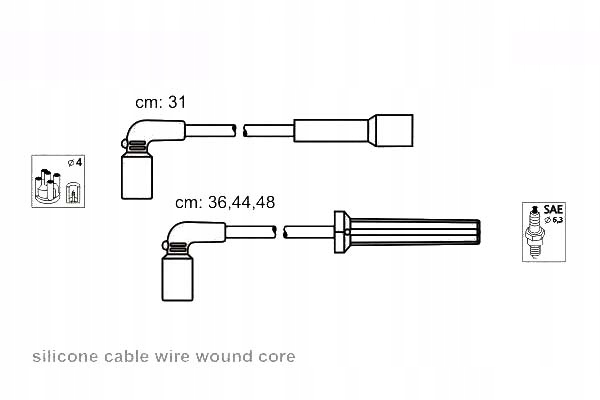 фото №1, Janmor дроти запалювання daewoo kalos 1.4 klas