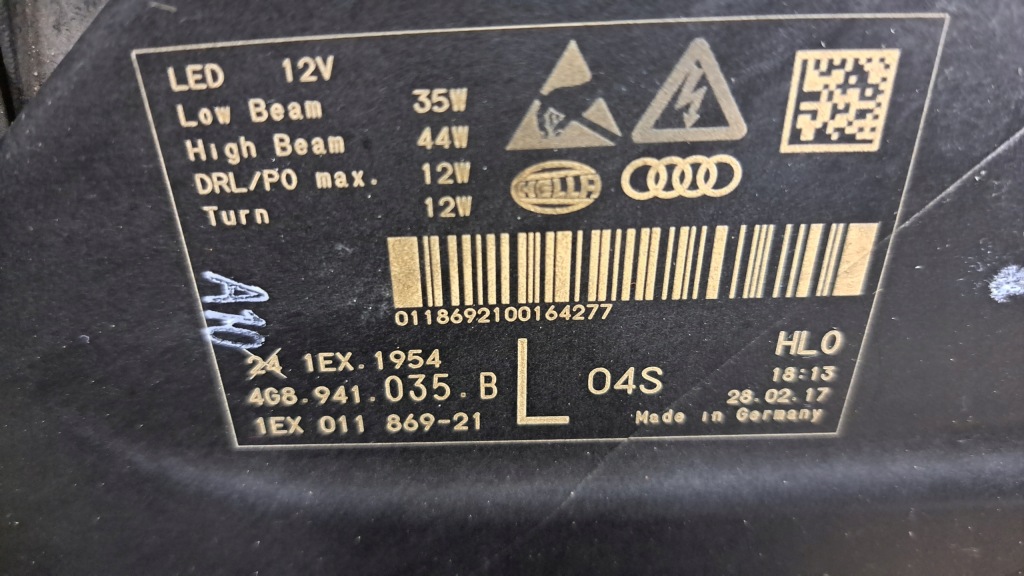 фото №5, Audi a7 rs7 4g8 lift full led matrix лампа передняя