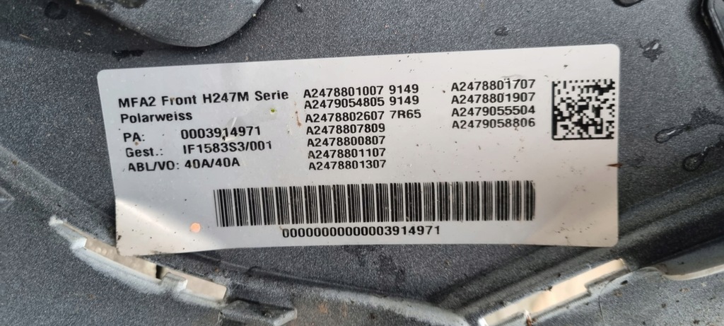 фото №14, Mercedes gla h247 lift 23- бампер передний перед