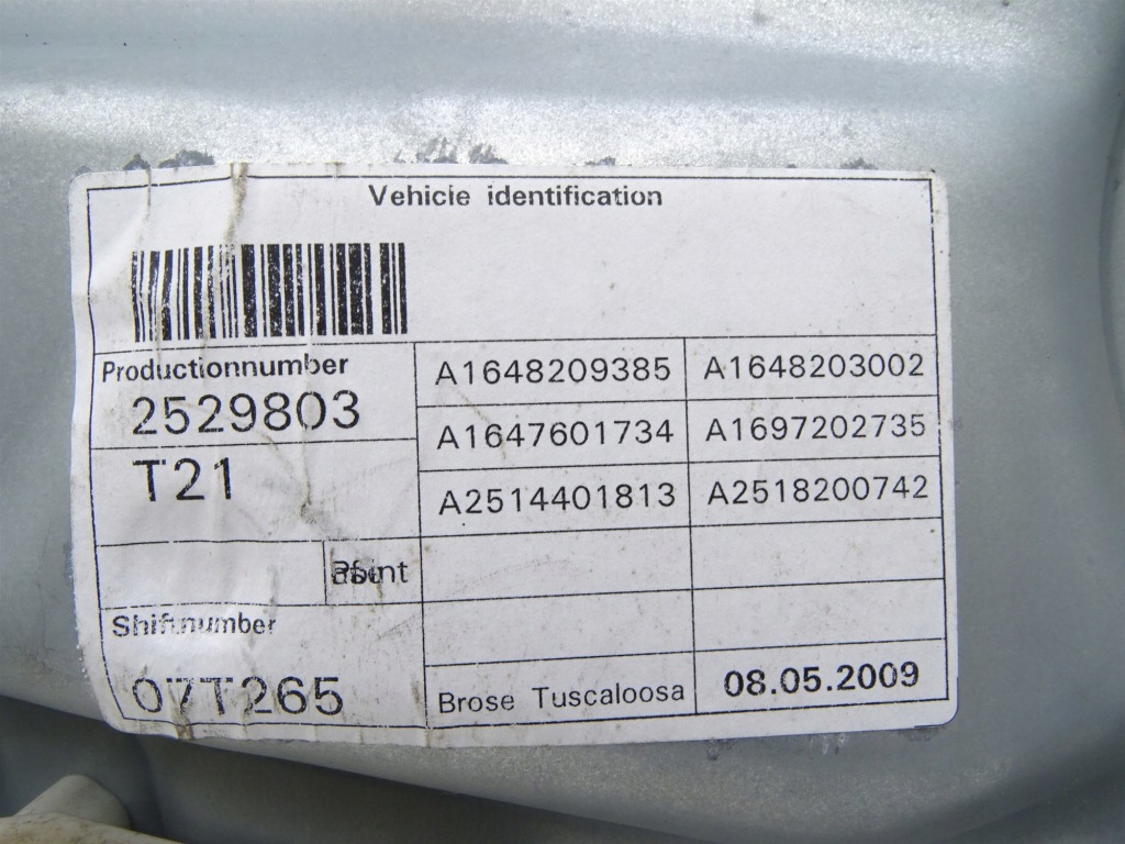 Комплект  двері лівий ліва перед передні ліва 197 16410929 mercedes ml w164 lift Недорого