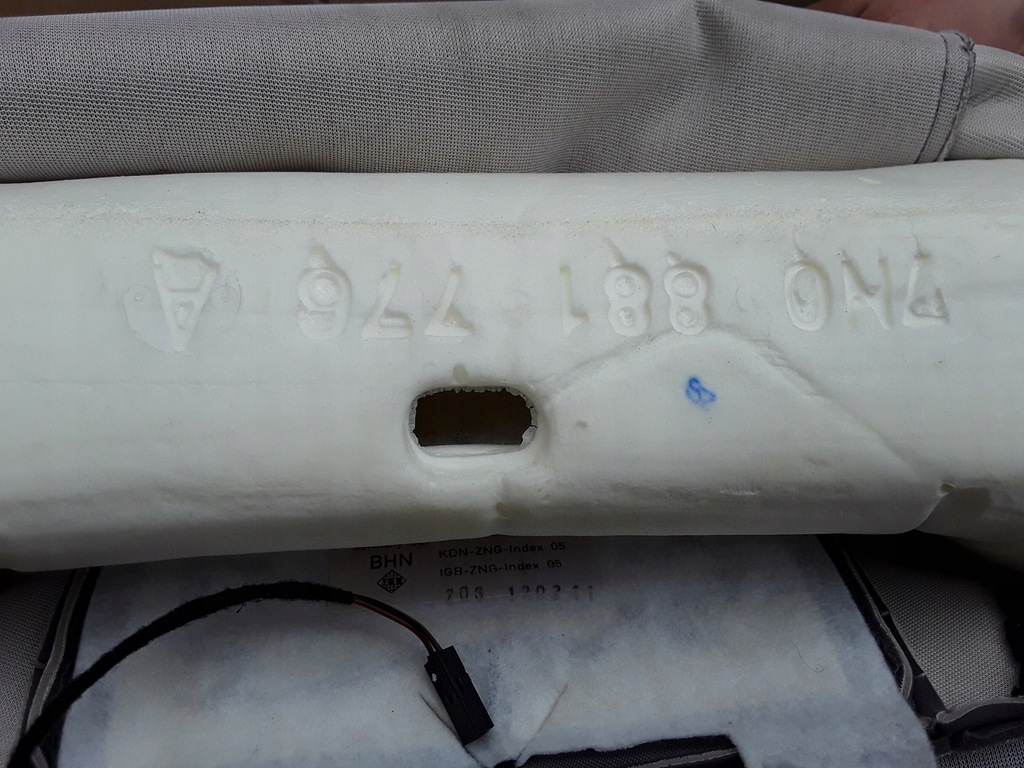 фото №9, Спинка перед праве мат нагрівальна vw sharan 7n0 seat alhambra 7n0881776a