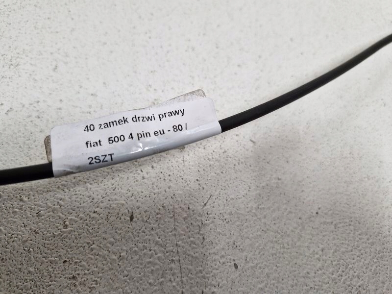 фото №6, Fiat 500 замок дверь правый 4 pin eu 51827593