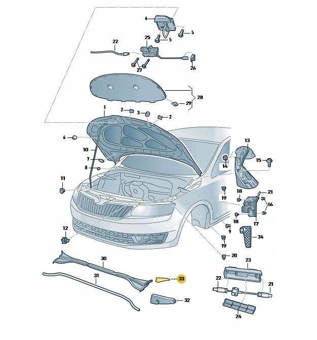 фото №4, Накладка заглушка крила перед skoda rapid ліва