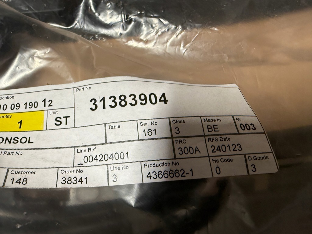 фото №3, Volvo s90 r-design кронштейн противотуманной фары nowe 31383904