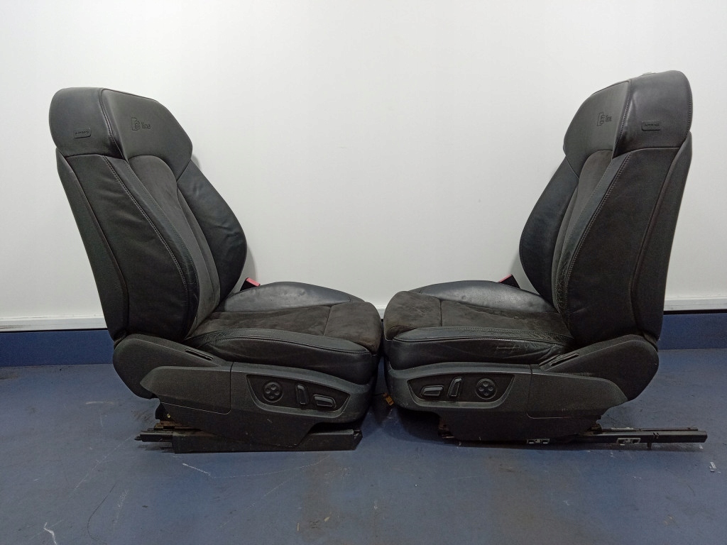 фото №6, Audi q7 i 4l сиденья заднее сиденье комплект 3 ряды 7 человек s-line полукожа