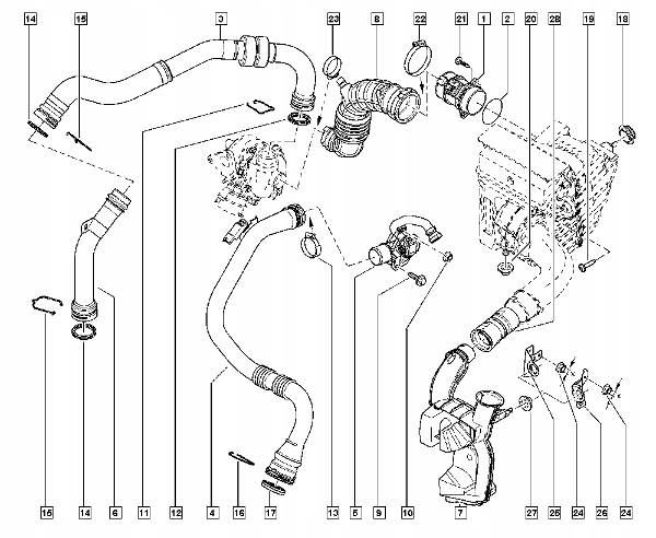 фото №2, Вентиляция картера шланг масла renault kangoo ii 1.5 dci