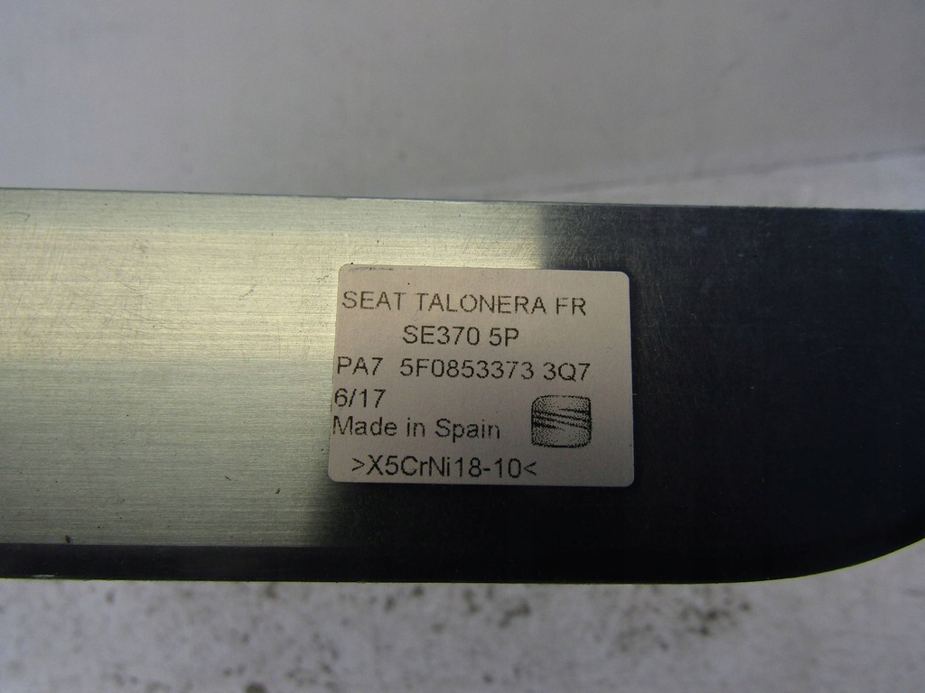 фото №8, Seat leon iii 5f fr накладка молдинг поріг декоративна 5f0853373