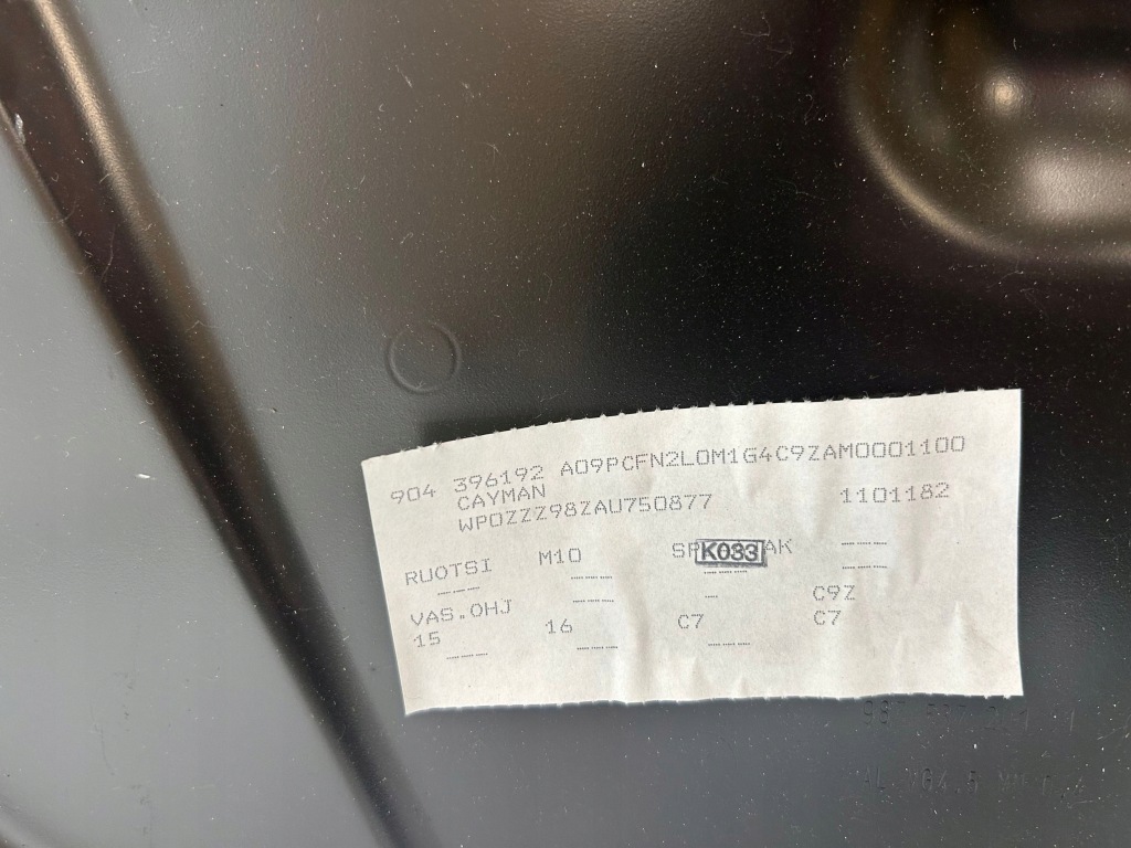 фото №10, 2010 porsche cayman 987 обшивка дверь передних 99764555100