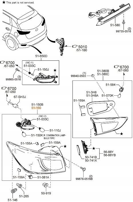 Фара задний  левая наружная mazda cx-3 dk 2015-2018 led оригинал Цена