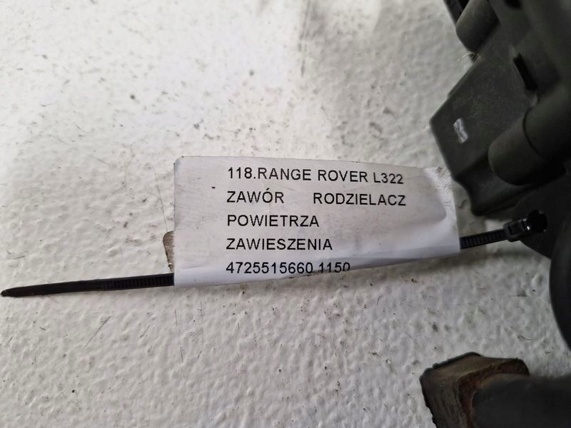 фото №6, Range rover l322 клапан розподільник повітря підвіска 4725515660