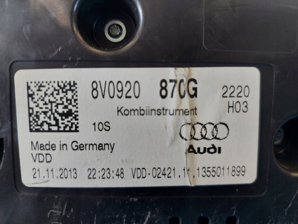 фото №11, Лічильник приладова панель a3 8v tsi 8v0920870g