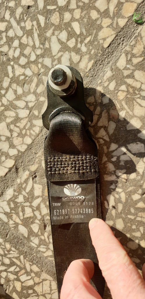 фото №12, Pas безопасности натяжитель правый daewoo leganza