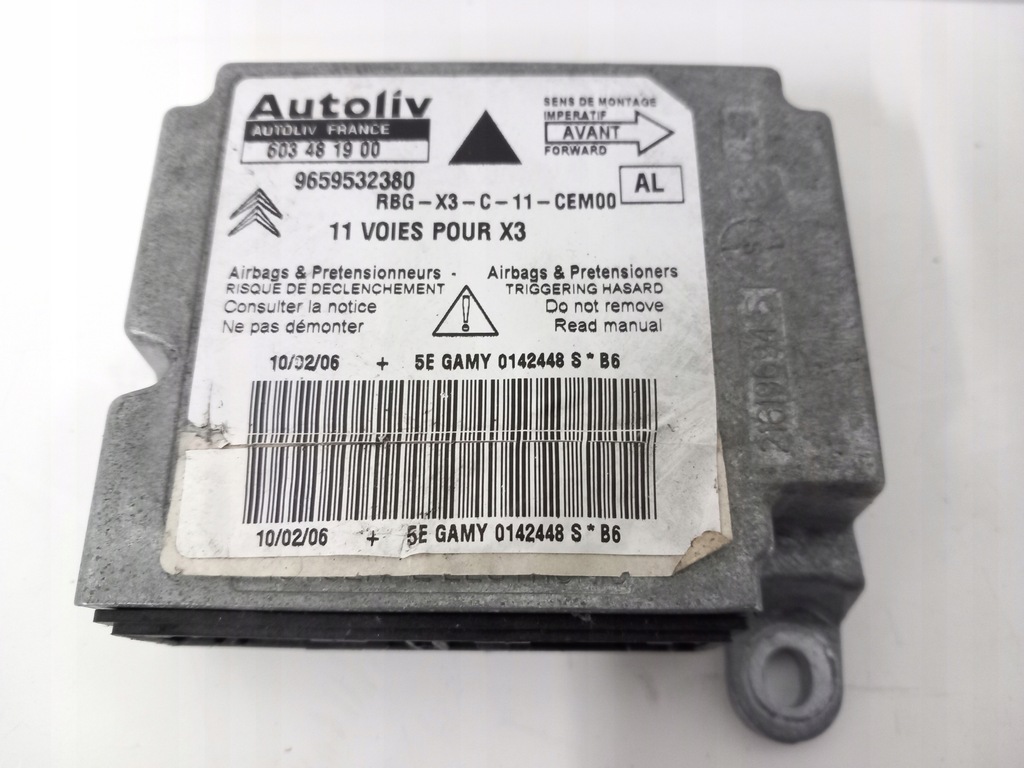 фото №1, Датчик модуль подушок подушка безпеки citroen c5 9659532380