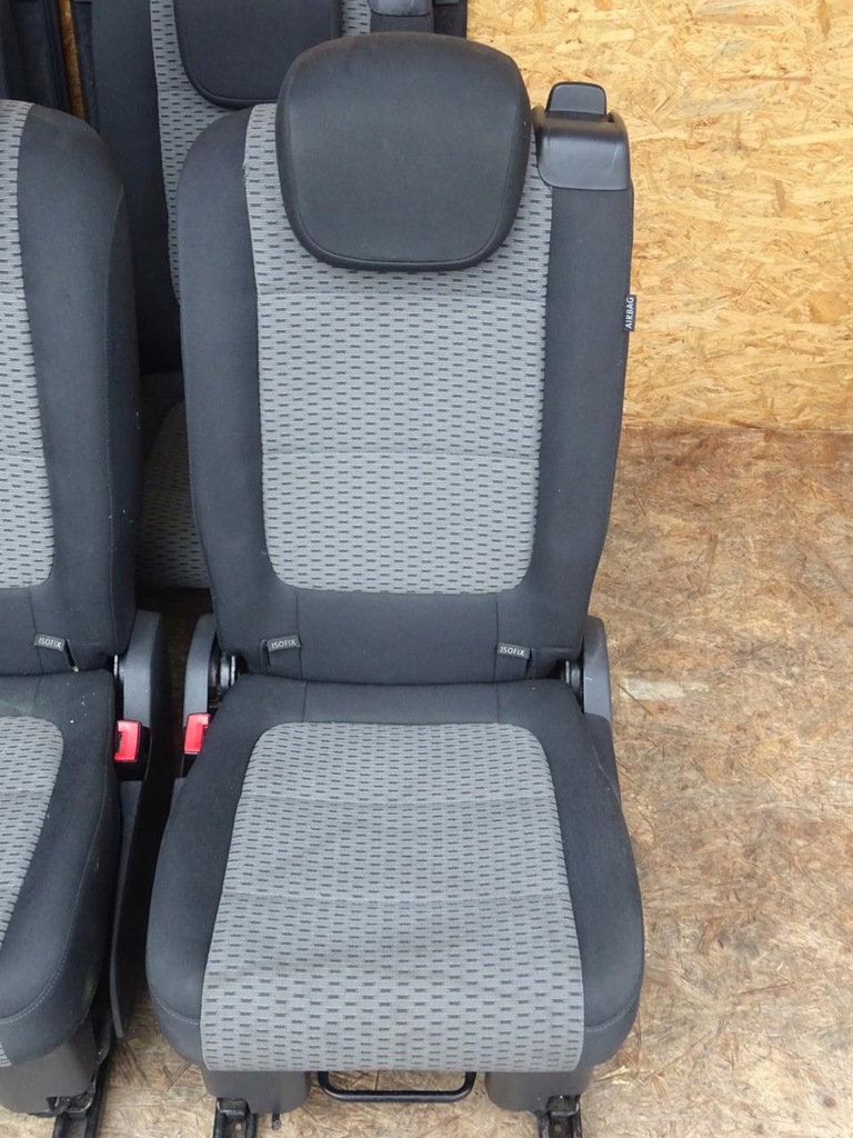 фото №4, Sharan alhambra 7n обивка сиденья задняя задние ii iii ряд подушка безопасности комплект