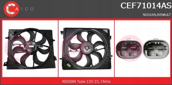 фото №1, Вентилятори радіатора casco cef71014as