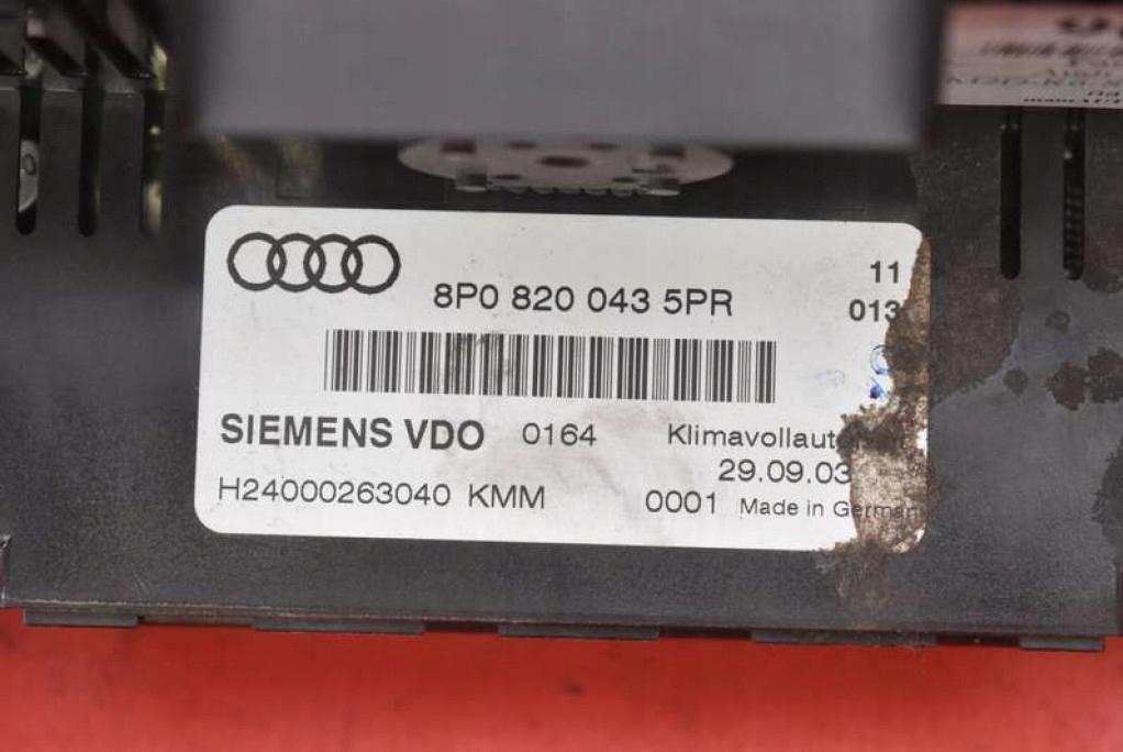 фото №12, Панель керування обдув кондиціонер 8p820043 audi a3 8p 03-05