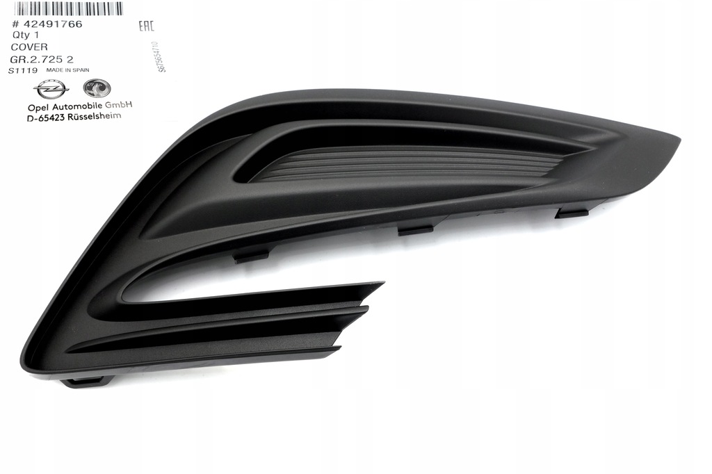 фото №1, Правая рамка заглушка противотуманной фары opel mokka x oryg