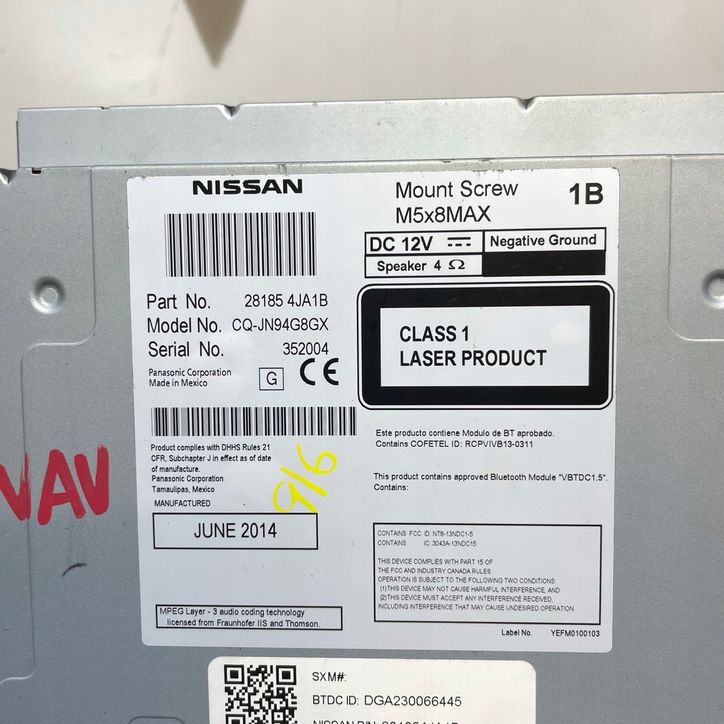 фото №5, Nissan navara np300 iv d23 радио cd 281854ja1b