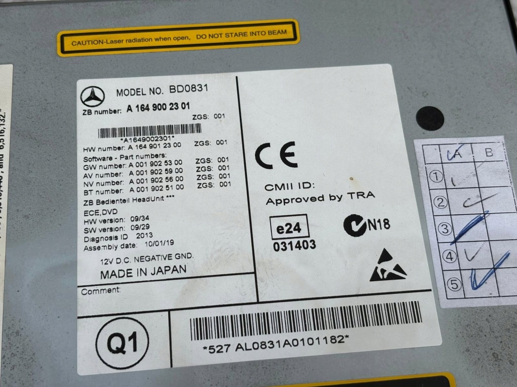 фото №3, Mercedes gl x164 радио навигация a1649002301