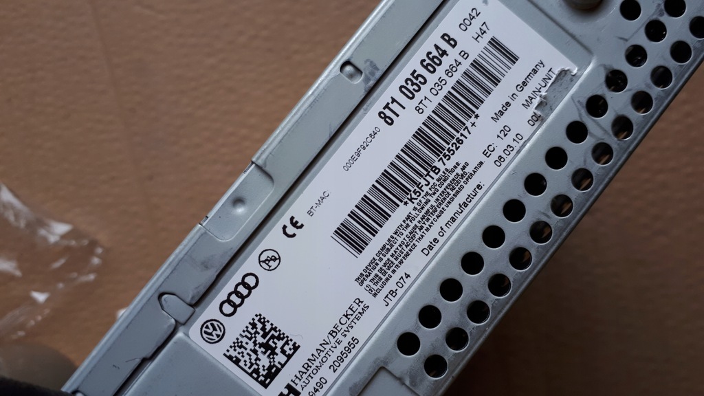 фото №9, S4 b8 a4 навигация блок mmi 3g 8t1035664b