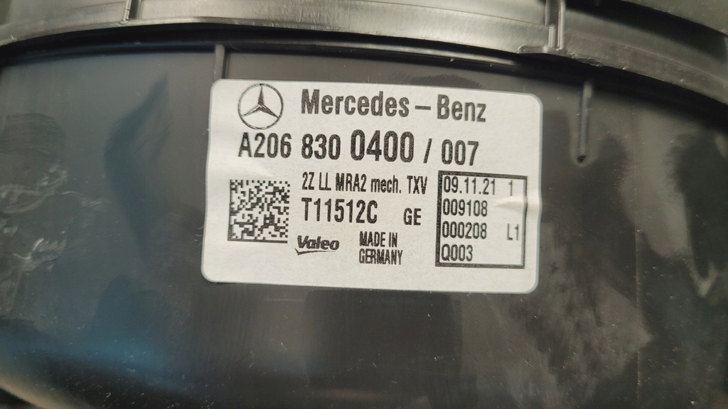 фото №14, Mercedes w206 c220 отопитель воздуходувка a2069064401 a2068300400