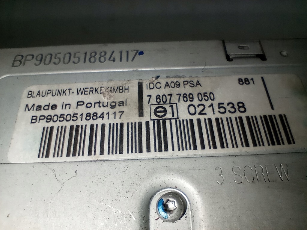 фото №7, Peugeot 307 чейнджер cd 7607769050 europa