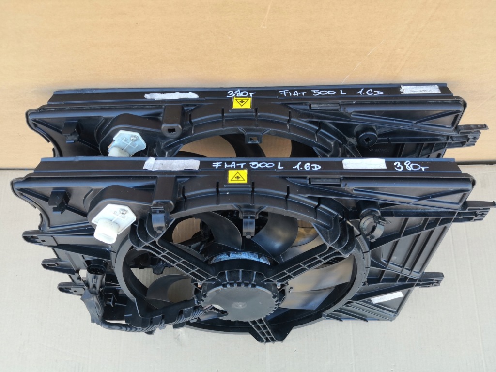 фото №8, Fiat 500 l 1.6d вентилятор радиатора